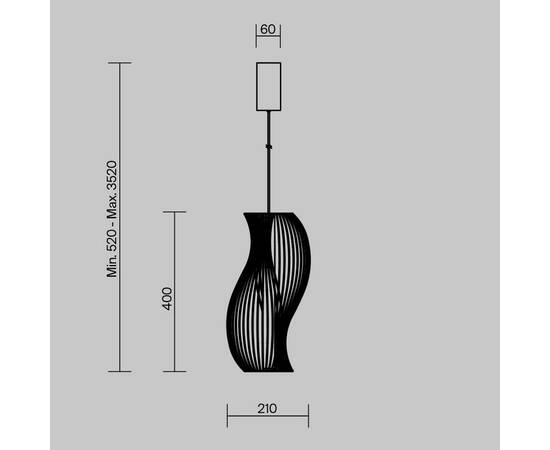 Подвесной светильник Maytoni Shadows Of The Past MOD263PL-L20BS3K, изображение 6