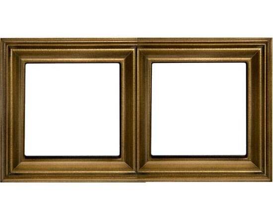 EcoProfi Deco Рамка 2-ная, Антик, Jung