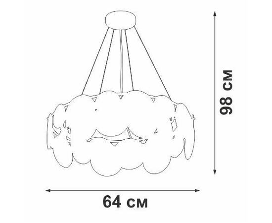 Подвесная люстра Vitaluce V5801-8/6S, изображение 3