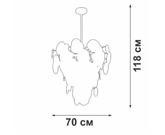 Подвесной светильник Vitaluce V5802-8/8PL, изображение 2