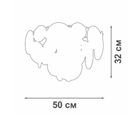 Потолочный светильник Vitaluce V5828-8/6+1PL, изображение 2