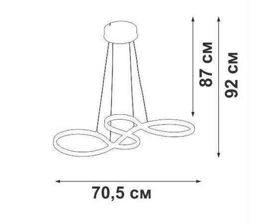 Подвесной светодиодный светильник Vitaluce V2519-1/1S, изображение 3