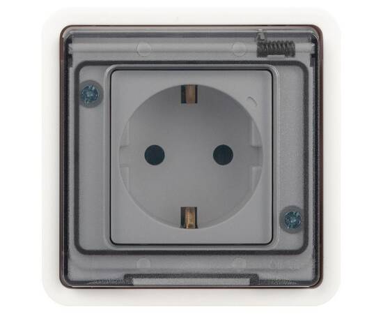 Розетка Эксперт 11-2522-01 2P+E IP55, шторки, 16A-250В, СУ, белый Б0063281 ЭРА, изображение 2