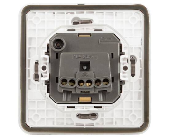 Розетка Эксперт 11-2522-01 2P+E IP55, шторки, 16A-250В, СУ, белый Б0063281 ЭРА, изображение 3