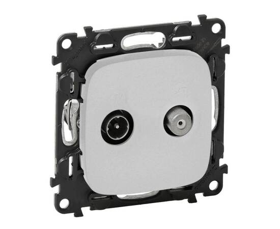 Розетка TV-SAT Legrand Valena Allure алюминий 753958