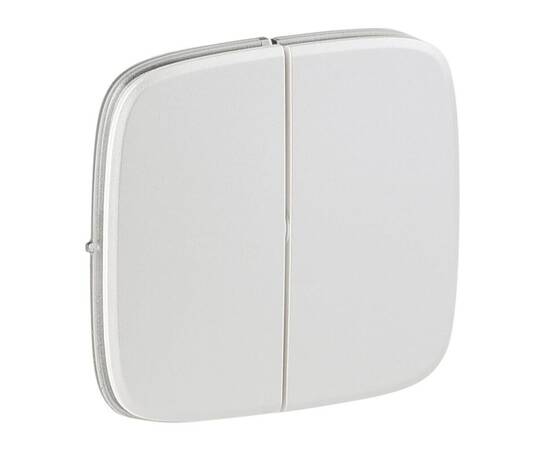 Лицевая панель Legrand Valena Allure выключателя двухклавишного жемчуг 755029