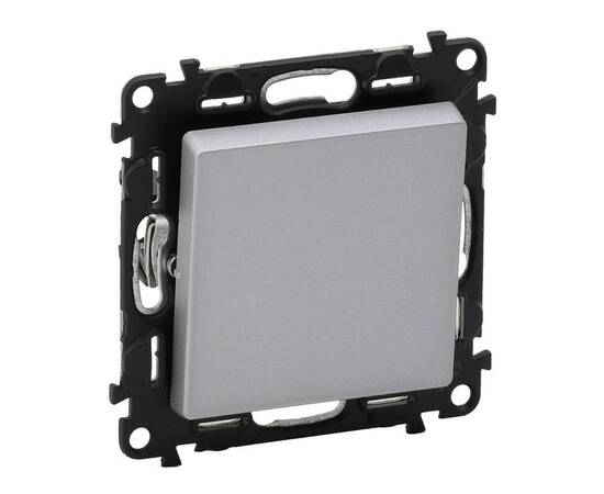 Переключатель одноклавишный Legrand Valena Life 10А 250В алюминий 752606