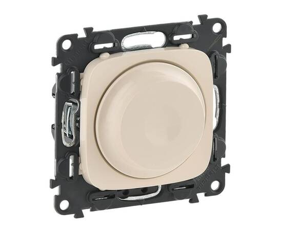 Светорегулятор Legrand Valena Allure поворотный без нейтрали слоновая кость 752860