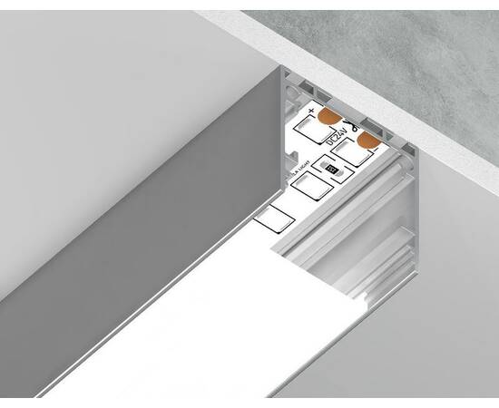 Алюминиевый профиль накладной/подвесной "Profile System" 25*25 GP2500AL