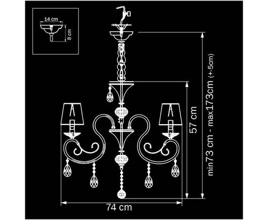 Подвесная люстра Osgona Ricerco 693082, изображение 2