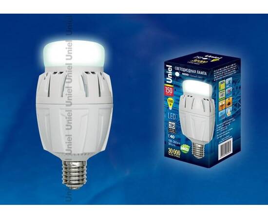 Лампа LED сверхмощная (UL-00000538) Uniel E40 150W (1500W) Uniel 6000K LED-M88-150W/DW/E40/FR ALV01W, изображение 2
