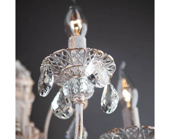 Бра Eurosvet 3305/3 белый с золотом/прозрачный хрусталь Strotskis, изображение 3