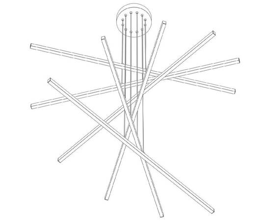 Citilux Стиг CL203261 LED Люстра подвесная с пультом Чёрная, изображение 2