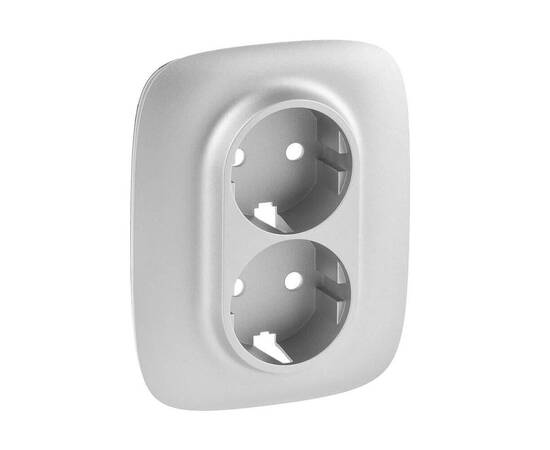 Лицевая панель Legrand Valena Allure розетки с/з алюминий 754957