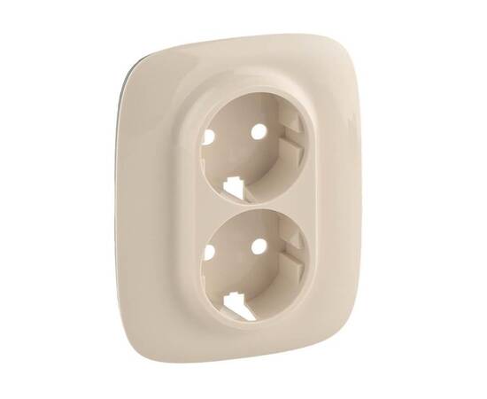 Лицевая панель Legrand Valena Allure розетки с/з слоновая кость 754956