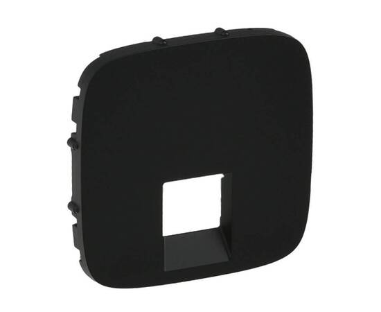Лицевая панель Legrand Valena Allure розетки телефонной RJ-11/Ethernet RJ-45 антрацит 755418