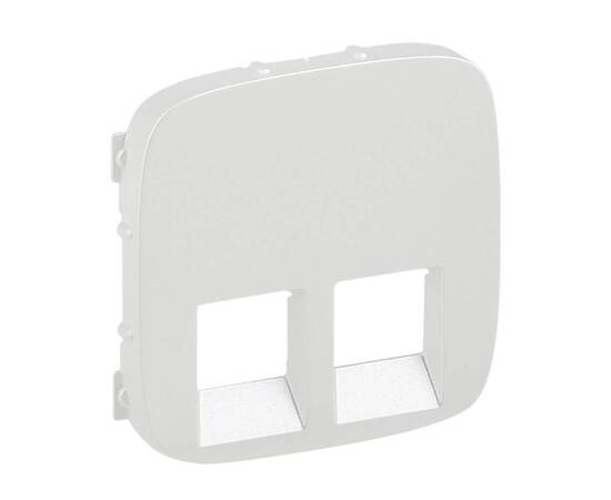Лицевая панель Legrand Valena Allure розетки телефонной RJ-11/Ethernet RJ-45 жемчуг 755429