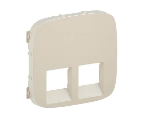 Лицевая панель Legrand Valena Allure розетки телефонной RJ-11/Ethernet RJ-45 слоновая кость 755426
