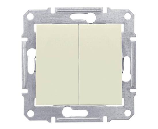 Переключатель двухклавишный Schneider Electric Sedna 10A 250V SDN0600147