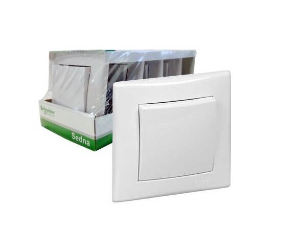 Выключатель одноклавишный Schneider Electric Sedna 10A 250V (упаковка из 5 шт.) SDN0109121, изображение 2