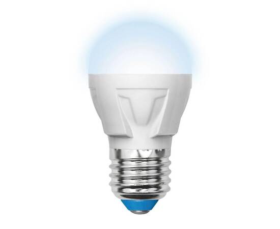Лампа светодиодная (UL-00002418) Uniel E27 7W 4000K матовая LED-G45 7W/NW/E27/FR PLP01WH
