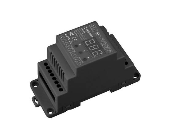 Диммер Arlight SMART-DALI-104-62-ADDR-DIM-DT6-DIN Black (12-24V, 4x5A) 039147