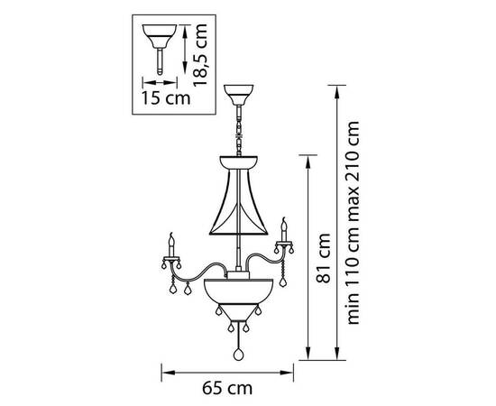 Подвесная люстра Osgona Classic 700164, изображение 2