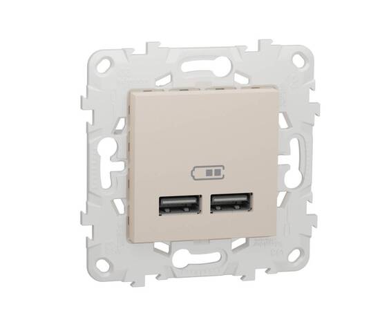 Розетка компьютерная USBx2 Schneider Electric Unica New NU541844