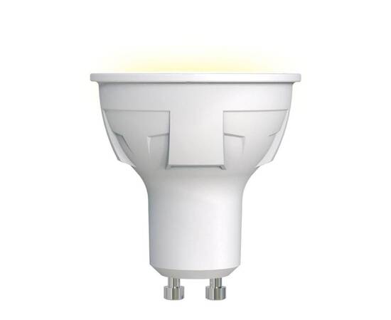 Лампа светодиодная (UL-00002423) Uniel GU10 6W 3000K матовая LED-JCDR 6W/WW/GU10/FR PLP01WH