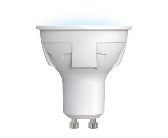 Лампа светодиодная (UL-00002421) Uniel GU10 6W 4000K матовая LED-JCDR 6W/NW/GU10/FR PLP01WH