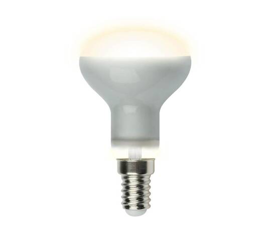 Лампа светодиодная рефлекторная (UL-00001491) Uniel E14 6W 3000K матовая LED-R50-6W/WW/E14/FR PLS02W