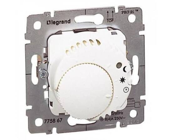 Термостат Legrand Galea Life с подсветкой НЗ контактом белый 775867