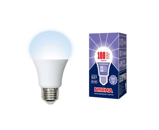 Лампа светодиодная (UL-00003785) Volpe E27 11W 6500K матовая LED-A60-11W/DW/E27/FR/NR