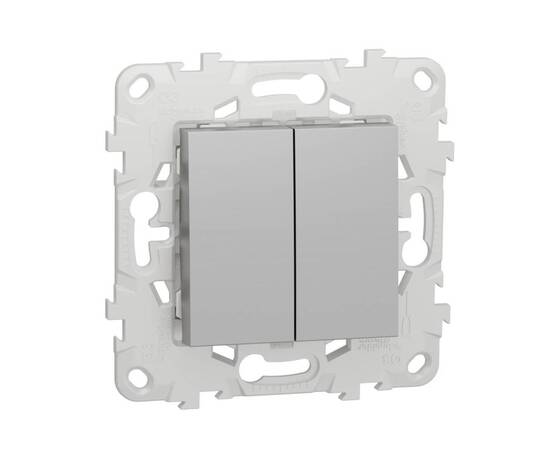 Выключатель двухклавишный Schneider Electric Unica New NU521130