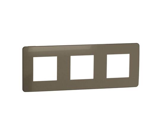 Рамка 3-постовая Schneider Electric Unica New NU280651