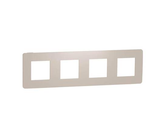 Рамка 4-постовая Schneider Electric Unica New NU280844