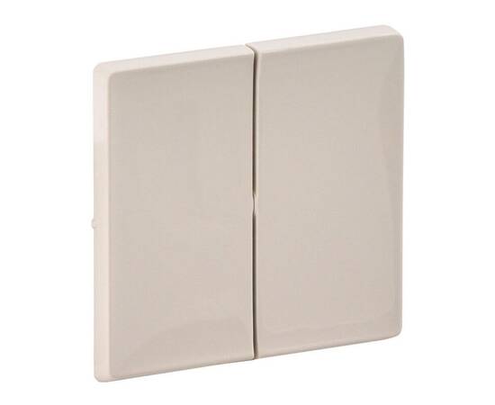 Лицевая панель Legrand Valena Life выключателя двухклавишного слоновая кость 755021