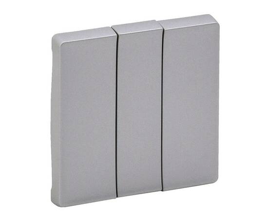 Лицевая панель Legrand Valena Life выключателя трехклавишного алюминий 755032