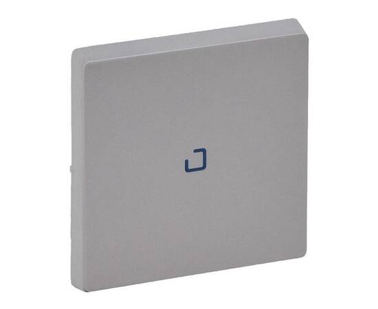 Лицевая панель Legrand Valena Life выключателя одноклавишного с подсветкой алюминий 755102