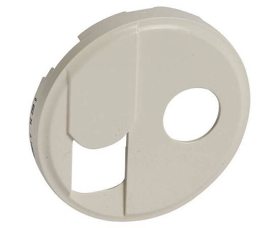 Лицевая панель Legrand Celiane розетки RJ45+ТV тип F слоновая кость 066234