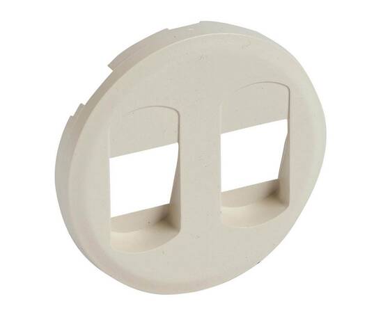 Лицевая панель Legrand Celiane розетки акустической двойной слоновая кость 066241