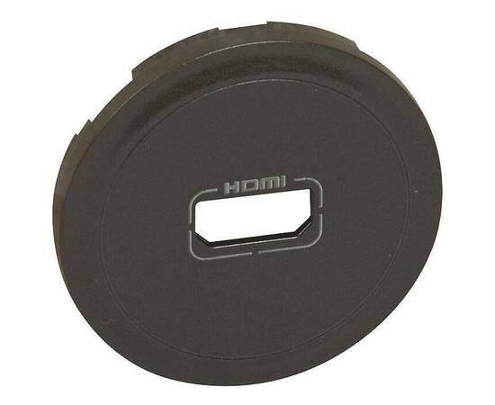 Лицевая панель Legrand Celiane розетки аудио/видео HDMI графит 067816