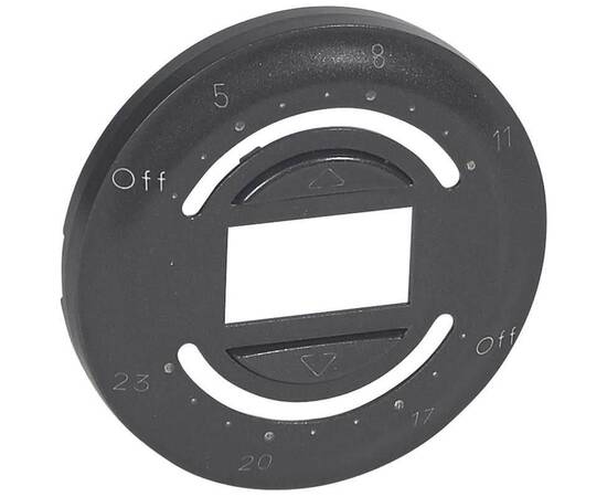 Лицевая панель Legrand Celiane программируемого выключателя привода с ежедневной программой графит 067959