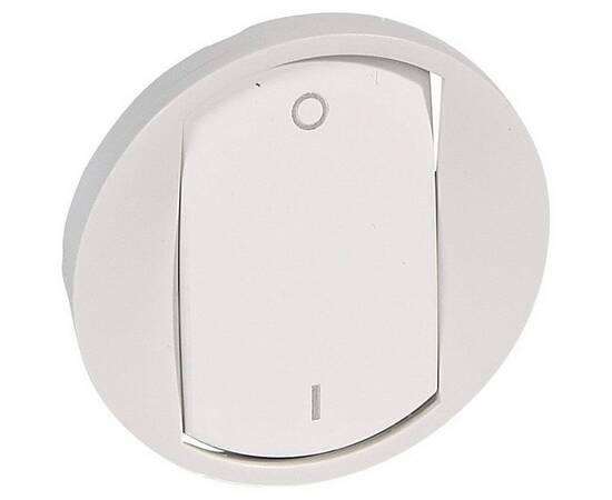 Лицевая панель Legrand Celiane выключателя одноклавишного белая 068021