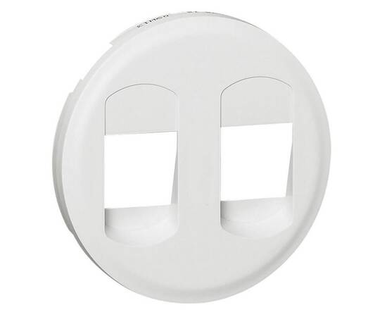 Лицевая панель Legrand Celiane розетки акустической двойной белая 068212