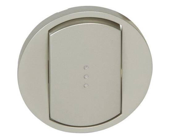 Лицевая панель Legrand Celiane выключателя с подсветкой титановая 068303