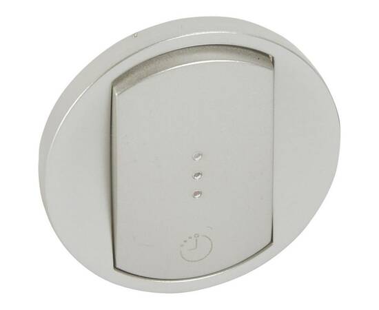 Лицевая панель Legrand Celiane выключателя одноклавишного с выдержкой времени титановая 068337