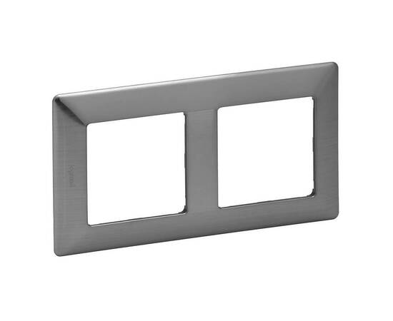 Рамка 2-постовая Legrand Valena Life Сталь 754152