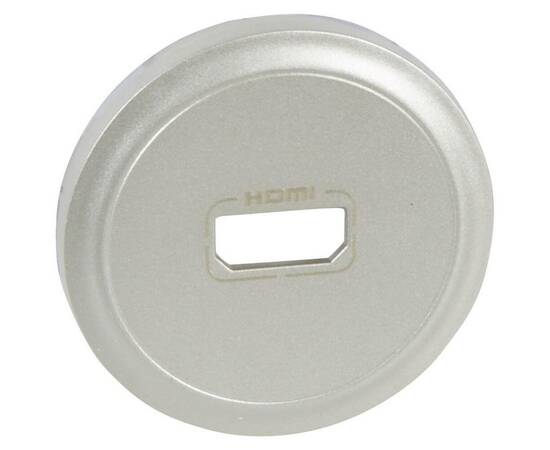 Лицевая панель Legrand Celiane розетки аудио/видео HDMI титановая 068516