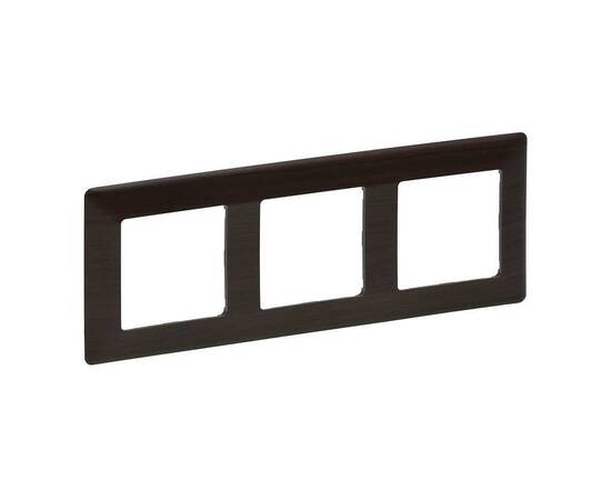 Рамка 3-постовая Legrand Valena Life Темное дерево 754173